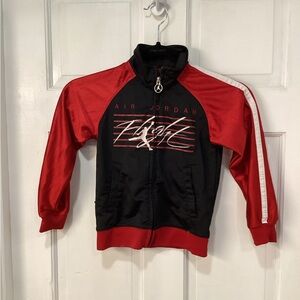Jordan Red and Black Athletic Track Child’s Jacket, Size 4-5